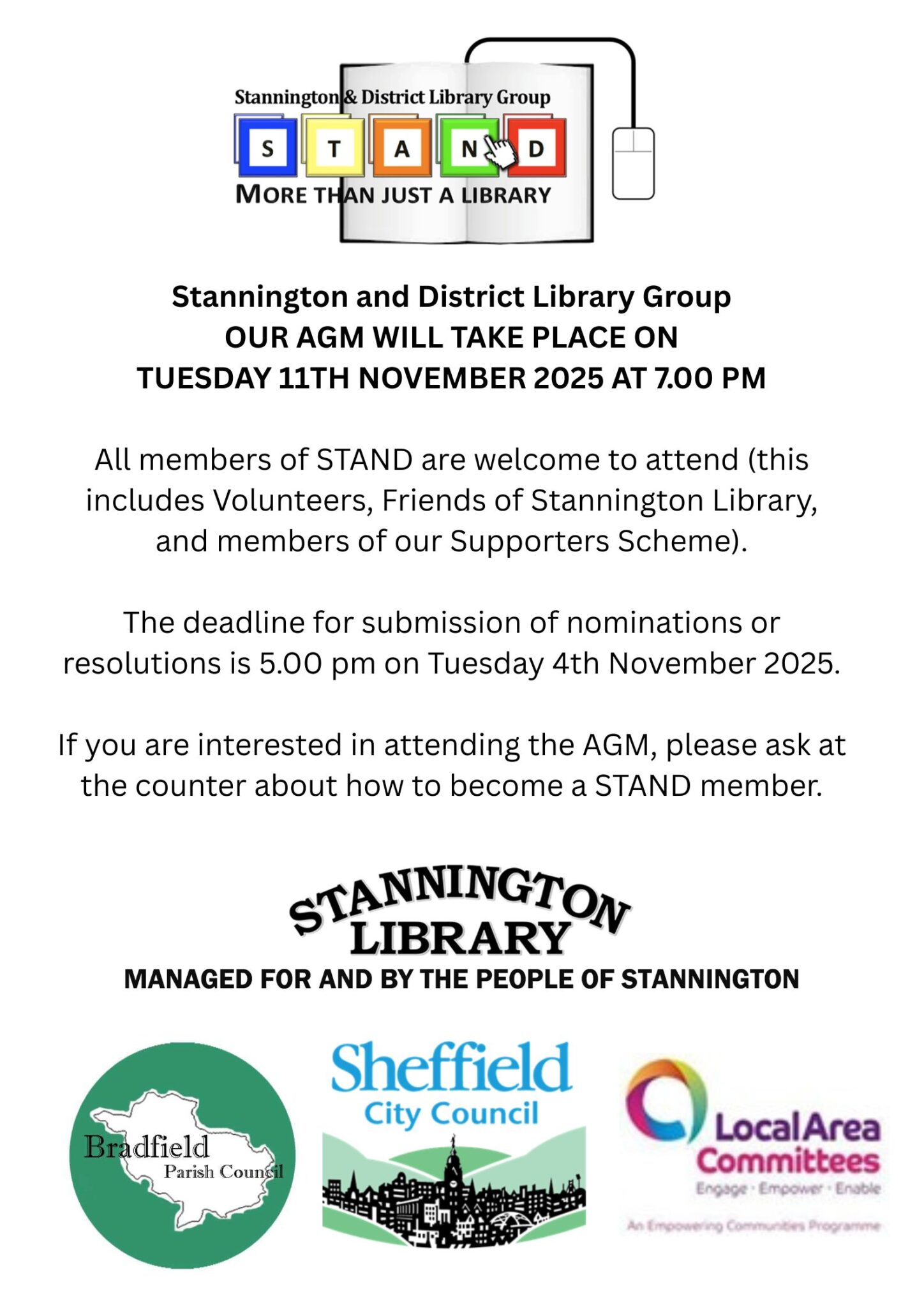 STAND AGM 2025 - Stannington Library